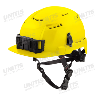 Milwaukee BOLT Yellow Front Brim Vented Safety Helmet - Type 2, Class C