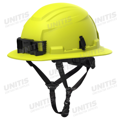 Milwaukee FR BOLT Hi-Vis Green Custom Color Full Brim Safety Helmet - Type 2, Class E
