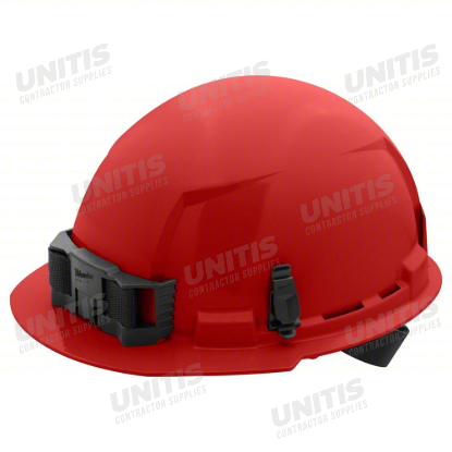 Milwaukee BOLT Red Front Brim Hard Hat with 4pt Ratcheting Suspension - Type 1, Class E