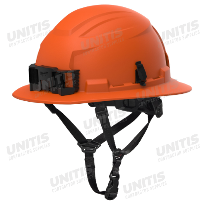 Milwaukee FR BOLT Hi-Vis Orange Custom Color Full Brim Safety Helmet - Type 2, Class E