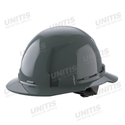 Milwaukee BOLT Gray Full Brim Hard Hat with 4pt Ratcheting Suspension - Type 1, Class E