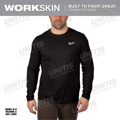 Milwaukee WORKSKIN Lightweight Performance Shirt - Long Sleeve - Gray - S