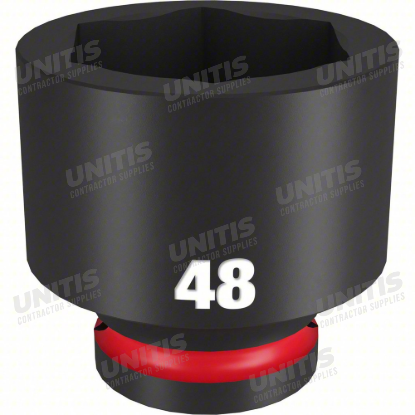 Milwaukee SHOCKWAVE 3/4" Drive 48mm Standard 6 Point Impact Socket