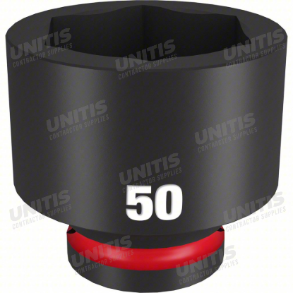 Milwaukee SHOCKWAVE 3/4" Drive 50mm Standard 6 Point Impact Socket