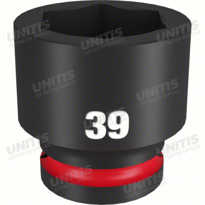 Milwaukee SHOCKWAVE 3/4" Drive 39mm Standard 6 Point Impact Socket