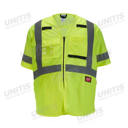 Milwaukee Class 3 Hi-Vis Yellow Safety Vest - 2XL/3XL