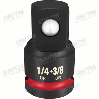 Milwaukee SHOCKWAVE Impact Duty 1/4" Drive to 3/8" Drive Adapter