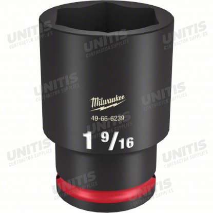Milwaukee SHOCKWAVE 1/2" Drive 1-9/16" Deep 6 Point Impact Socket