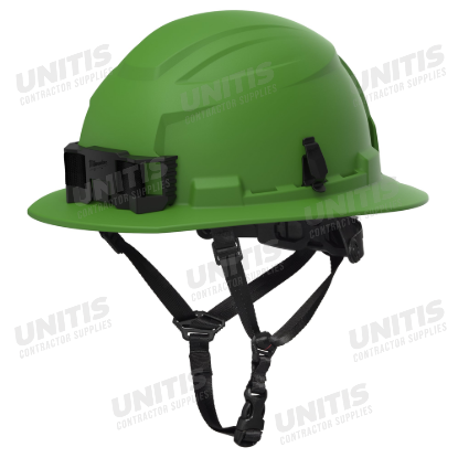 Milwaukee BOLT Green Custom Color Full Brim Safety Helmet - Type 2, Class E
