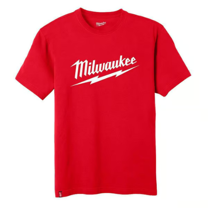 Milwaukee Heavy Duty Logo Tee - Short Sleeve - Red - 3XL