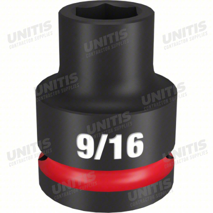 Milwaukee SHOCKWAVE 3/4" Drive 9/16" Standard 6 Point Impact Socket