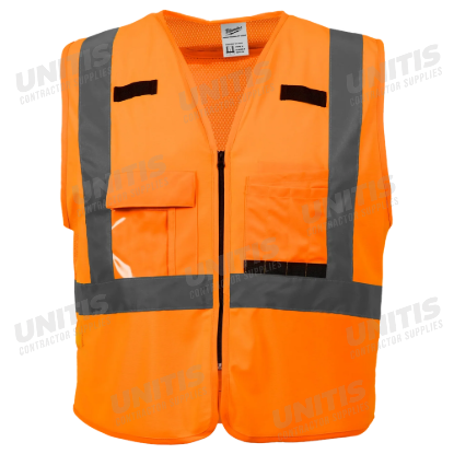 Milwaukee Class 2 Hi-Vis Orange Safety Vest - S/M (ANSI/CSA)