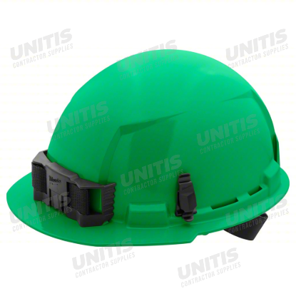 Milwaukee BOLT Green Front Brim Hard Hat with 4pt Ratcheting Suspension - Type 1, Class E