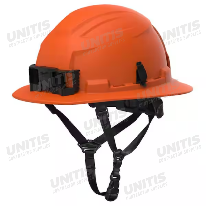 Milwaukee BOLT Hi-Vis Orange Custom Color Full Brim Safety Helmet - Type 2, Class E