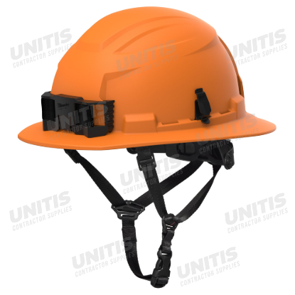 Milwaukee BOLT Orange Full Brim Non-Vented Safety Helmet Type 2, Class E