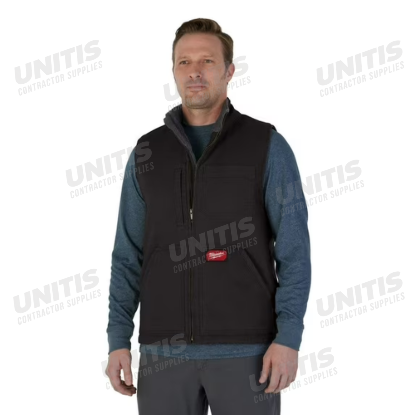 Milwaukee GRIDIRON Sherpa-Lined Vest - Black - L
