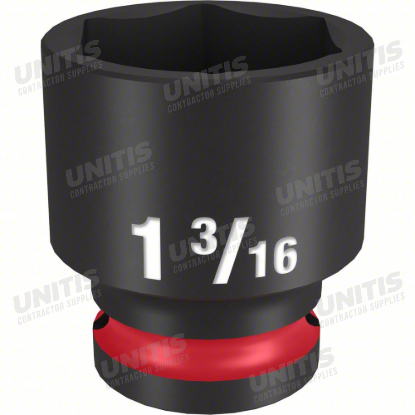 Milwaukee SHOCKWAVE 1/2" Drive 1-3/16" Standard 6 Point Impact Socket