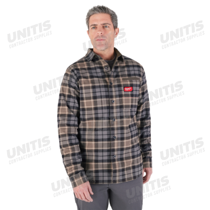 Milwaukee GRIDIRON Solid Flannel Shirt - Gray - 3XL