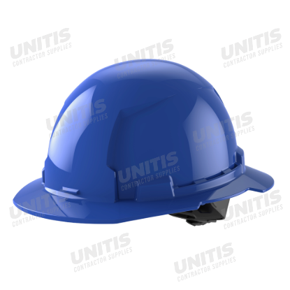 Milwaukee BOLT Blue Full Brim Hard Hat with 4pt Ratcheting Suspension - Type 1, Class E
