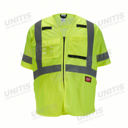 Milwaukee Class 3 Hi-Vis Yellow Safety Vest - 4XL/5XL