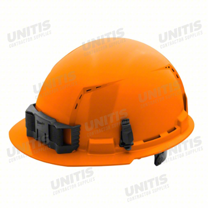 Milwaukee BOLT Orange Front Brim Vented Hard Hat with 6pt Ratcheting Suspension - Type 1, Class C