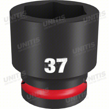 Milwaukee SHOCKWAVE 3/4" Drive 37mm Standard 6 Point Impact Socket