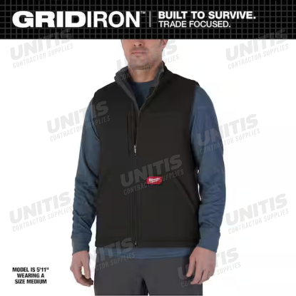 Milwaukee GRIDIRON Sherpa-Lined Vest - Black - 3XL