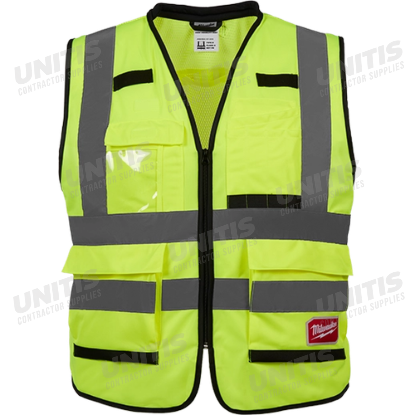 Milwaukee Class 2 Hi-Vis Yellow Performance Safety Vest - S/M (ANSI/CSA)