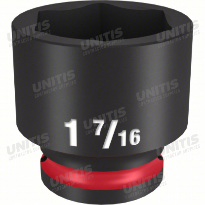 Milwaukee SHOCKWAVE 1/2" Drive 1-7/16" Standard 6 Point Impact Socket