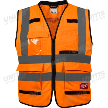 Milwaukee Class 2 Hi-Vis Orange Performance Safety Vest - S/M (ANSI/CSA)