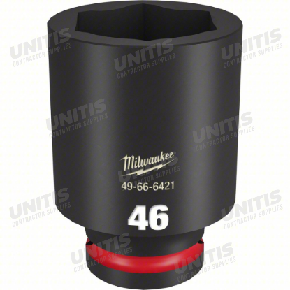 Milwaukee SHOCKWAVE 3/4" Drive 46mm Deep 6 Point Impact Socket