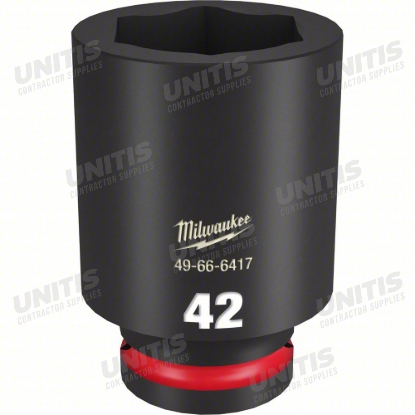 Milwaukee SHOCKWAVE 3/4" Drive 42mm Deep 6 Point Impact Socket