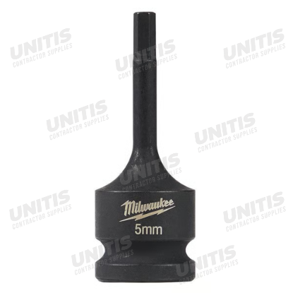 Milwaukee SHOCKWAVE Impact Duty Lineman's 1/2" 5mm Hex Bit Socket
