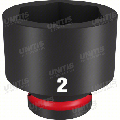 Milwaukee SHOCKWAVE 3/4" Drive 2" Standard 6 Point Impact Socket