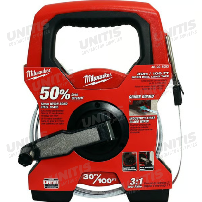 Milwaukee 100'/30M Open Reel Long Tape-Steel