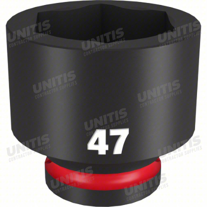 Milwaukee SHOCKWAVE 3/4" Drive 47mm Standard 6 Point Impact Socket