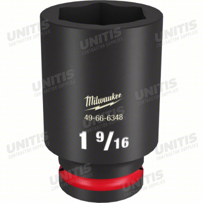 Milwaukee SHOCKWAVE 3/4" Drive 1-9/16" Deep 6 Point Impact Socket