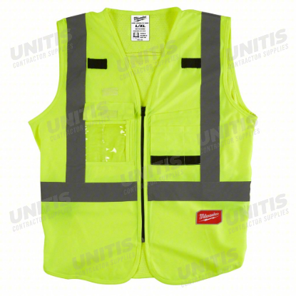 Milwaukee Class 2 Hi-Vis Yellow Safety Vest - L/XL (ANSI/CSA)