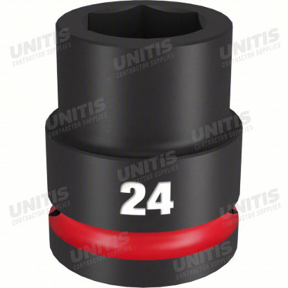 Milwaukee SHOCKWAVE 3/4" Drive 24mm Standard 6 Point Impact Socket