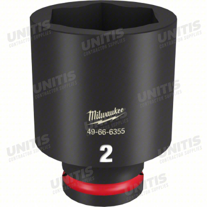 Milwaukee SHOCKWAVE 3/4" Drive 2" Deep 6 Point Impact Socket