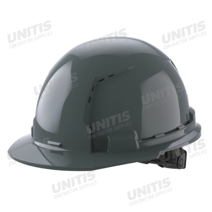 Milwaukee BOLT Gray Front Brim Vented Hard Hat with 6pt Ratcheting Suspension - Type 1, Class C