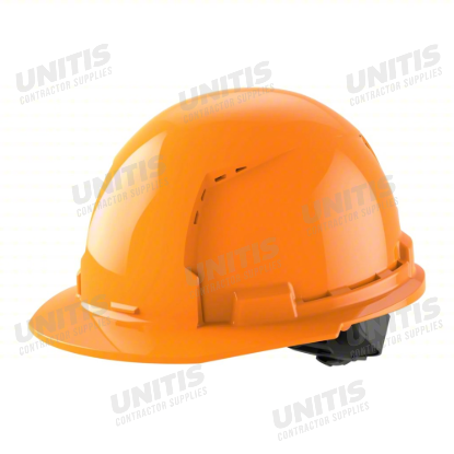 Milwaukee BOLT Orange Front Brim Vented Hard Hat with 4pt Ratcheting Suspension - Type 1, Class C