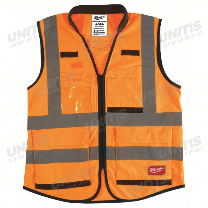 Milwaukee Class 2 Hi-Vis Orange Performance Safety Vest - 2XL/3XL