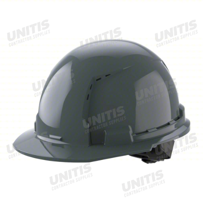 Milwaukee BOLT Gray Front Brim Vented Hard Hat with 4pt Ratcheting Suspension - Type 1, Class C