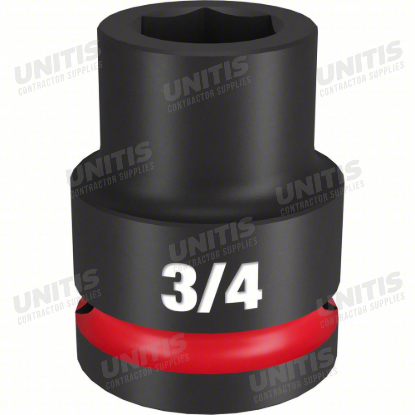 Milwaukee SHOCKWAVE 3/4" Drive 3/4" Standard 6 Point Impact Socket