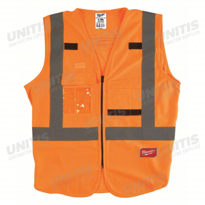 Milwaukee Class 2 Hi-Vis Orange Safety Vest - 2XL/3XL (ANSI/CSA)