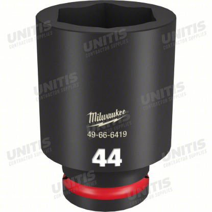 Milwaukee SHOCKWAVE 3/4" Drive 44mm Deep 6 Point Impact Socket