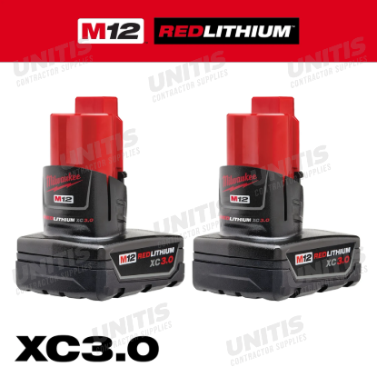 Milwaukee M12 REDLITHIUM XC Battery Two Pack