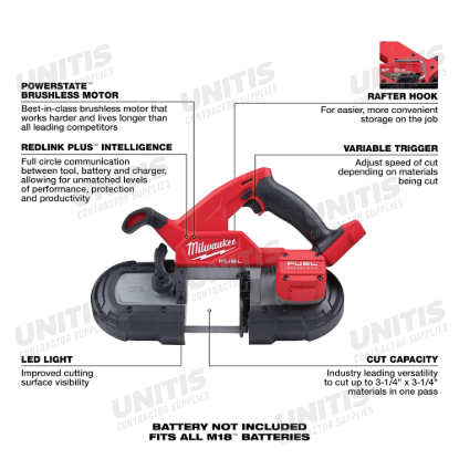 Milwaukee M18 FUEL Compact Band Saw (Tool Only)