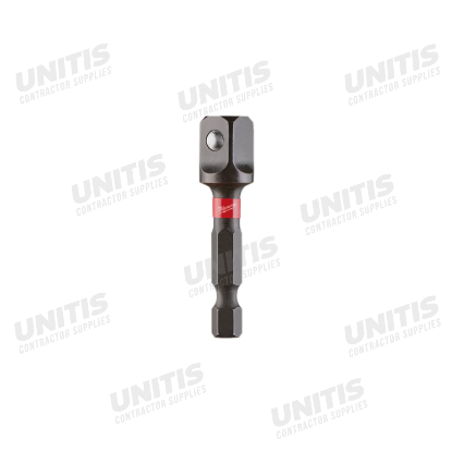 Milwaukee SHOCKWAVE 1/4" Hex to 3/8" Square Socket Adapter